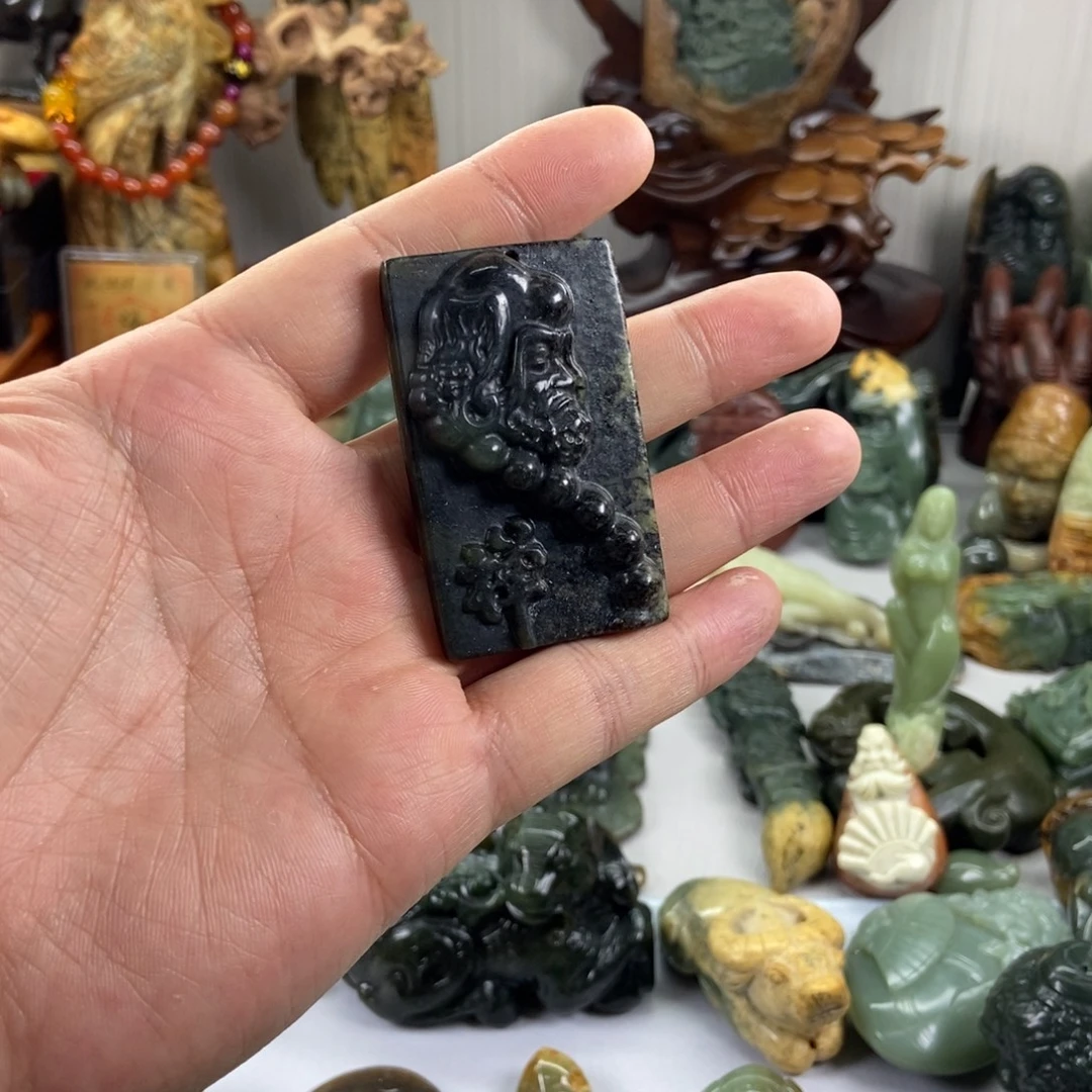 岫岩河磨玉（透闪石质玉）未镶嵌挂件