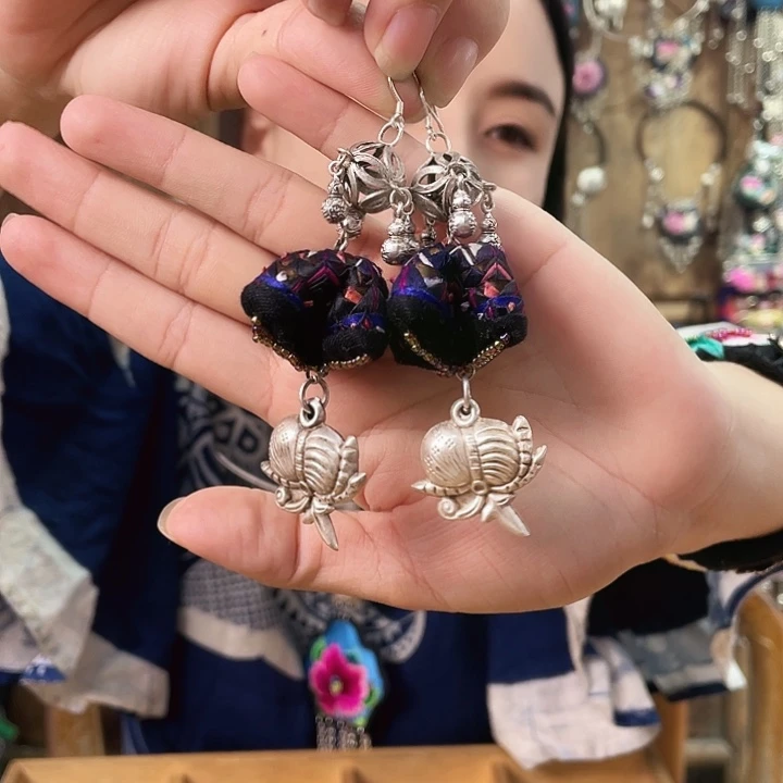 非金属锆石合金耳环