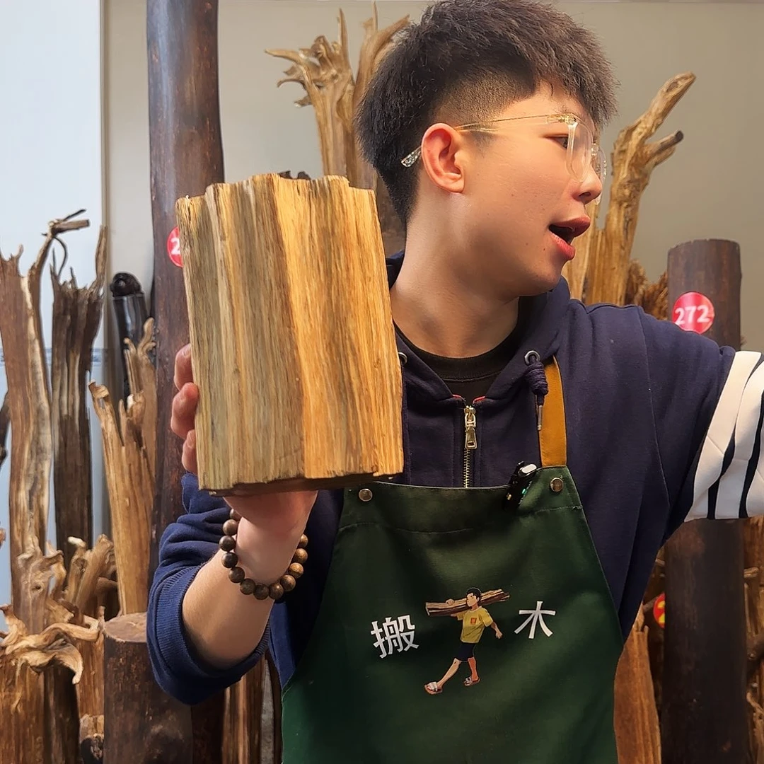 沉香摆件天然沉香原木摆件➕底座