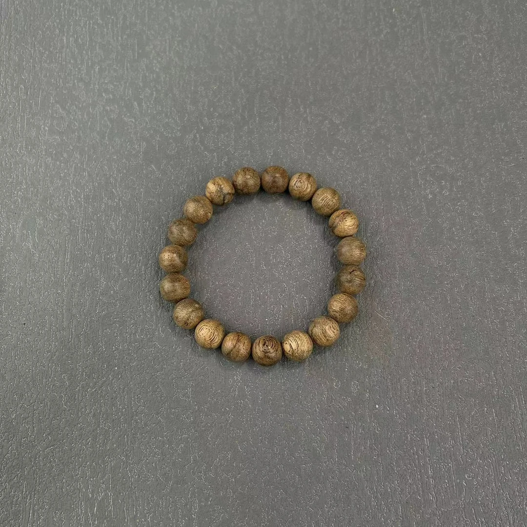 沉香【小乔赏瓷】天然沉香手串10MM圆珠单圈多样性发货一条P（4700）3