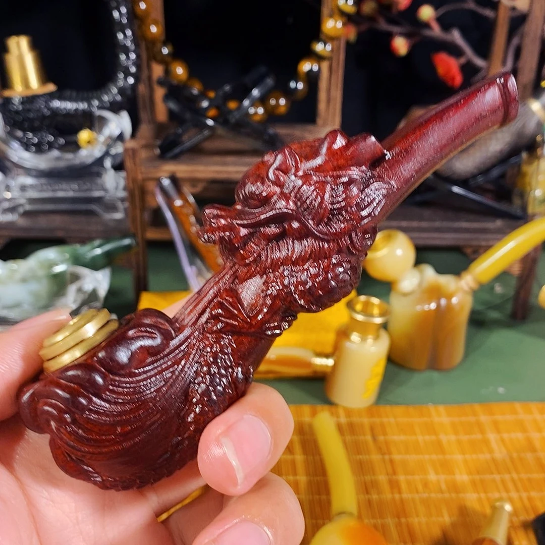 高端定制金丝楠烟嘴