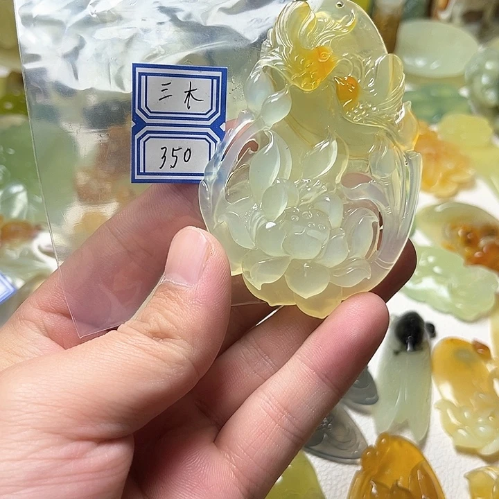 未镶嵌蛇纹石玉颈饰三**森