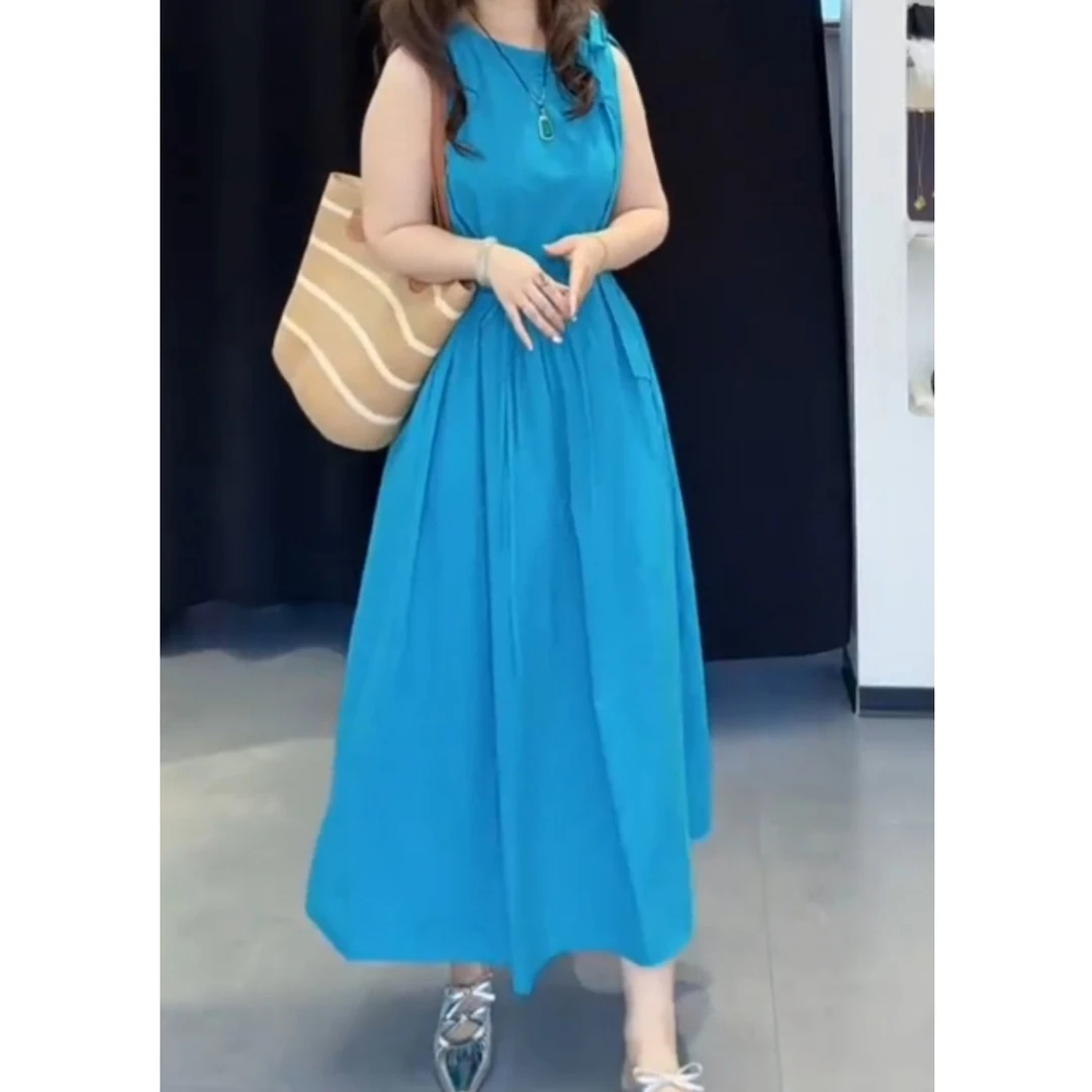 2025新款时尚百搭宽松连衣裙女先手遮肉气质款