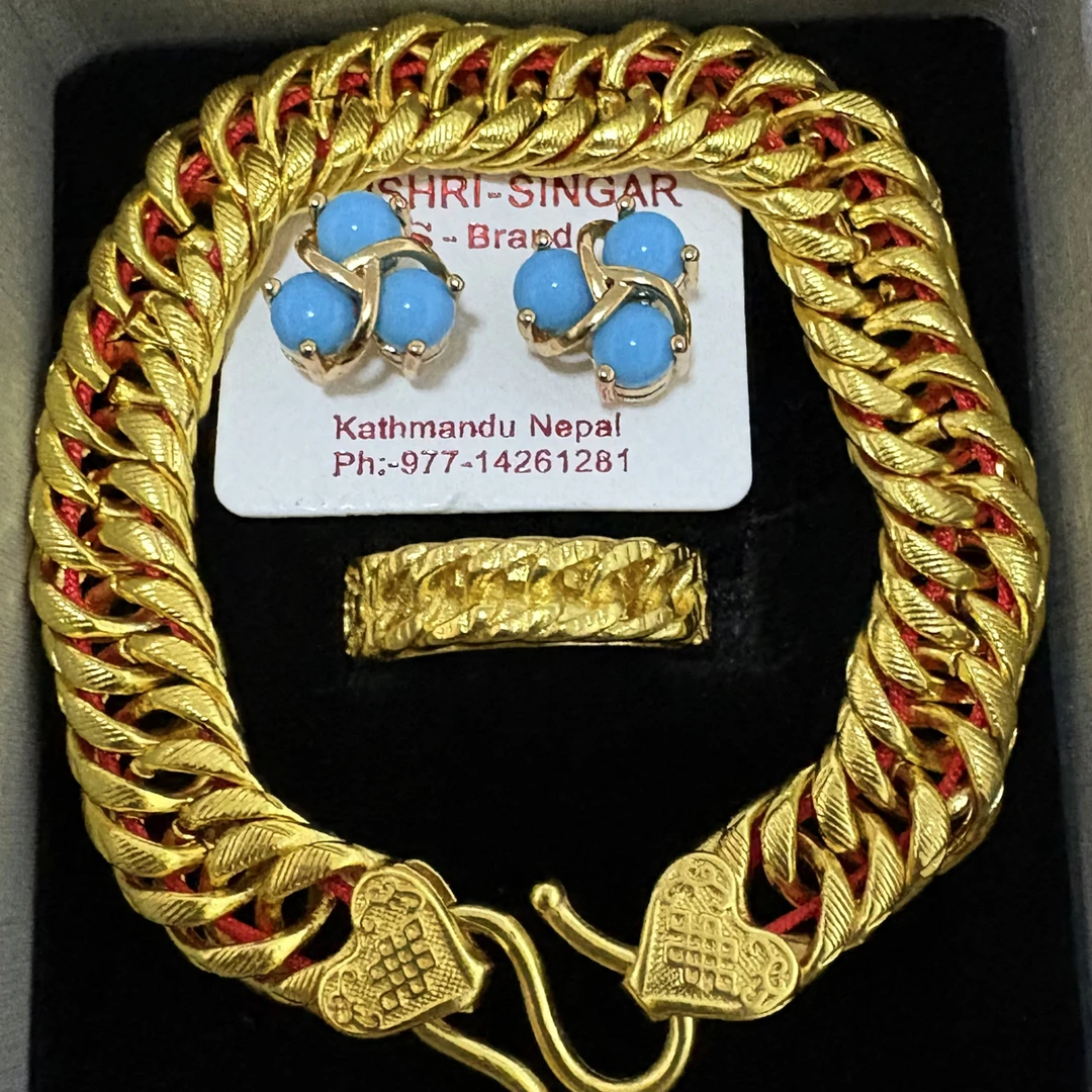 纯铜亚克力手链 女士细款手链戒指送耳钉到手三件套时尚手工