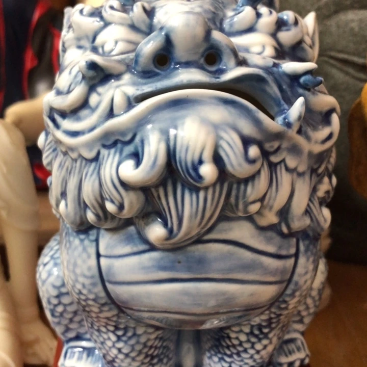 爱****8景德镇貔犰香炉摆件