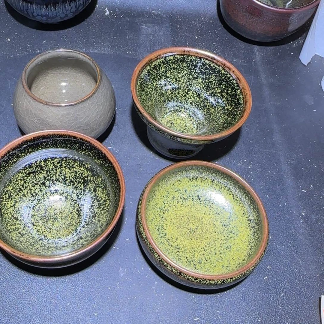 茶盏?***华福建盏茶器四只佛度帝王玉兰钵