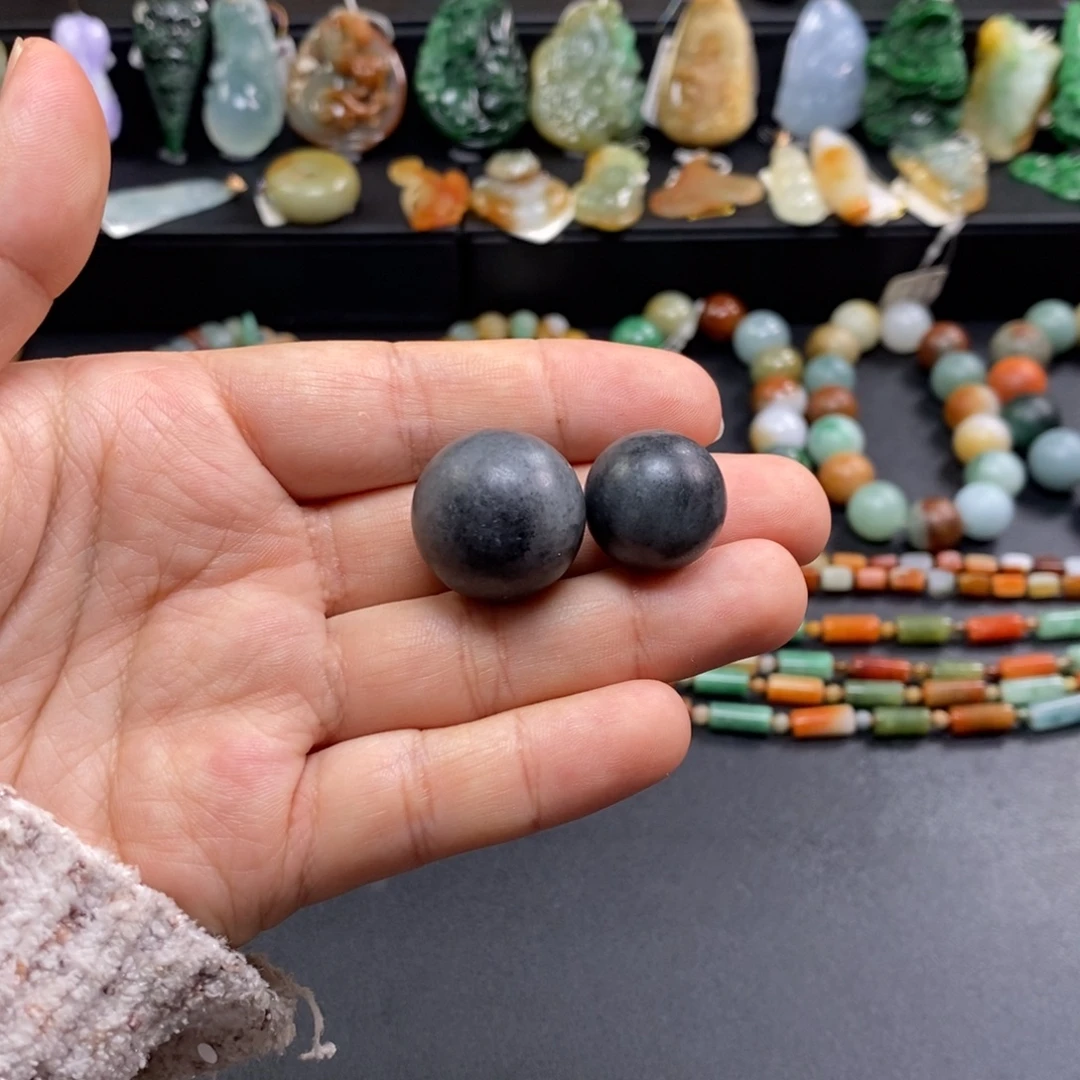 相***己翡翠未镶嵌手串卡16*卡20*