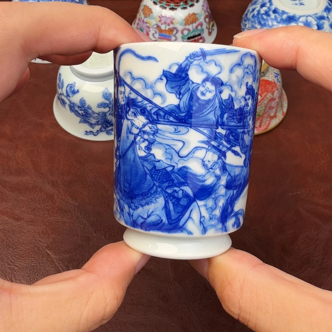 千***户现代景德镇全手工全手绘茶具
