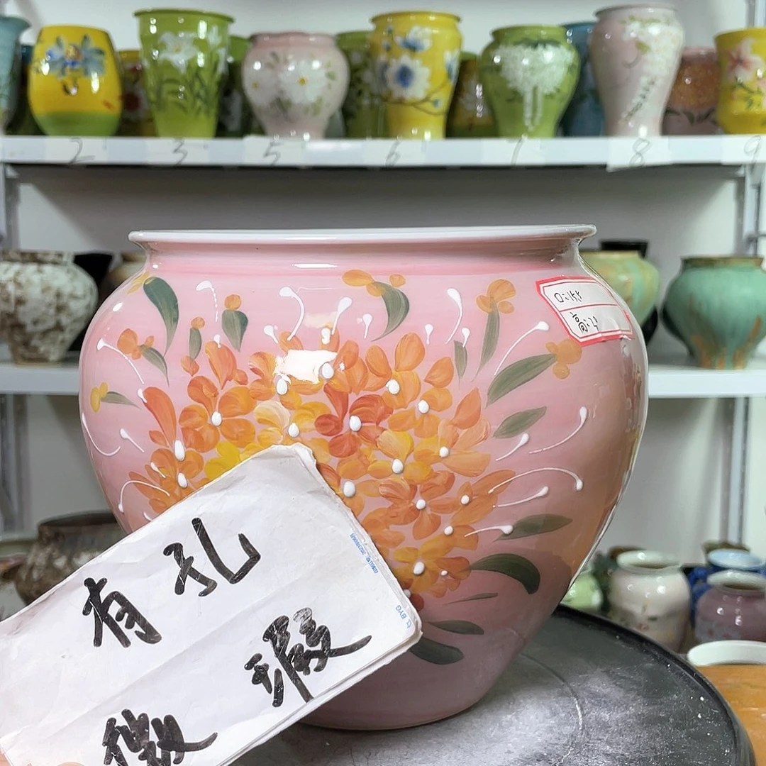 景德镇陶瓷花盆花器暇256