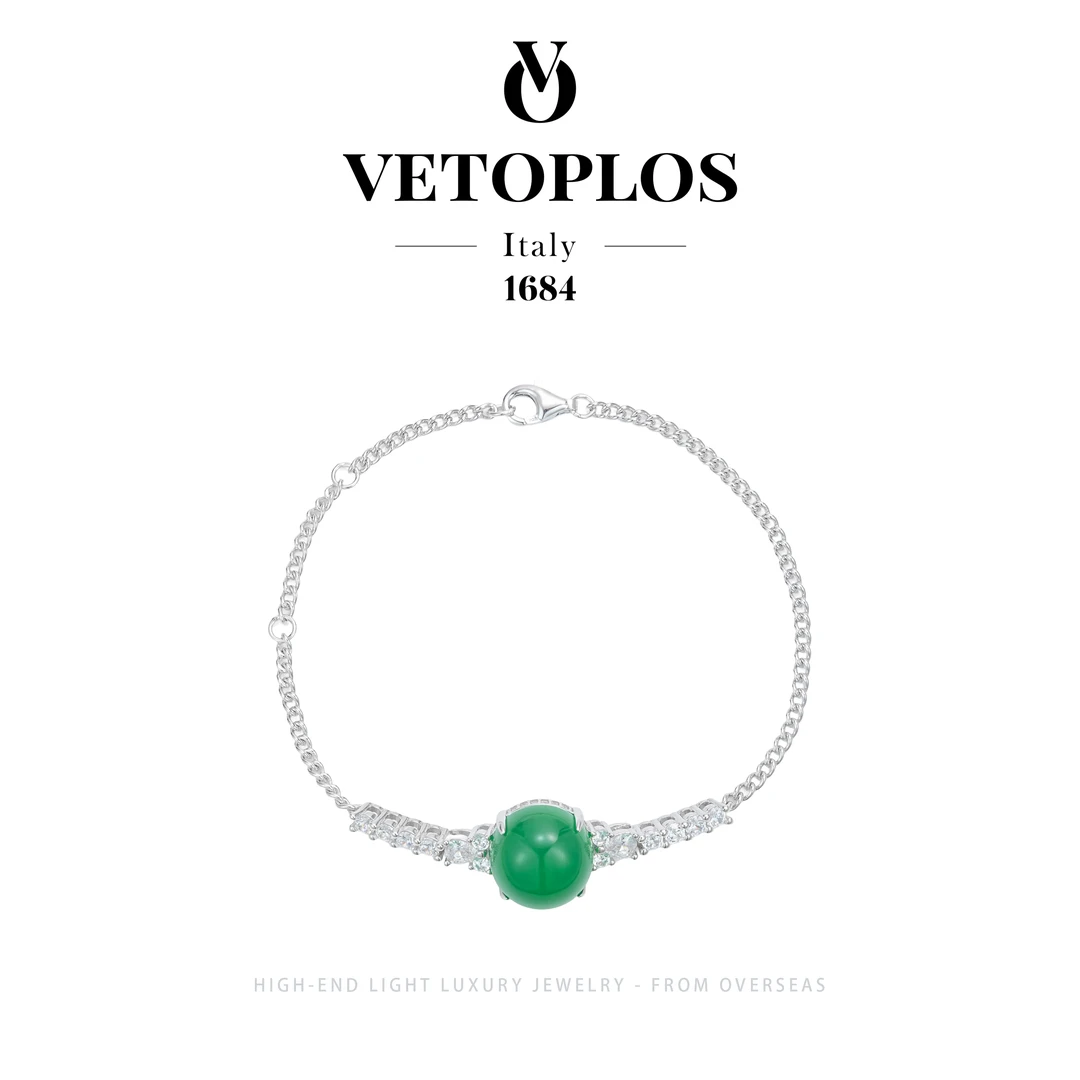 925银【一池春水】Vetoplos轻奢高级国风小众半镯手链F3793