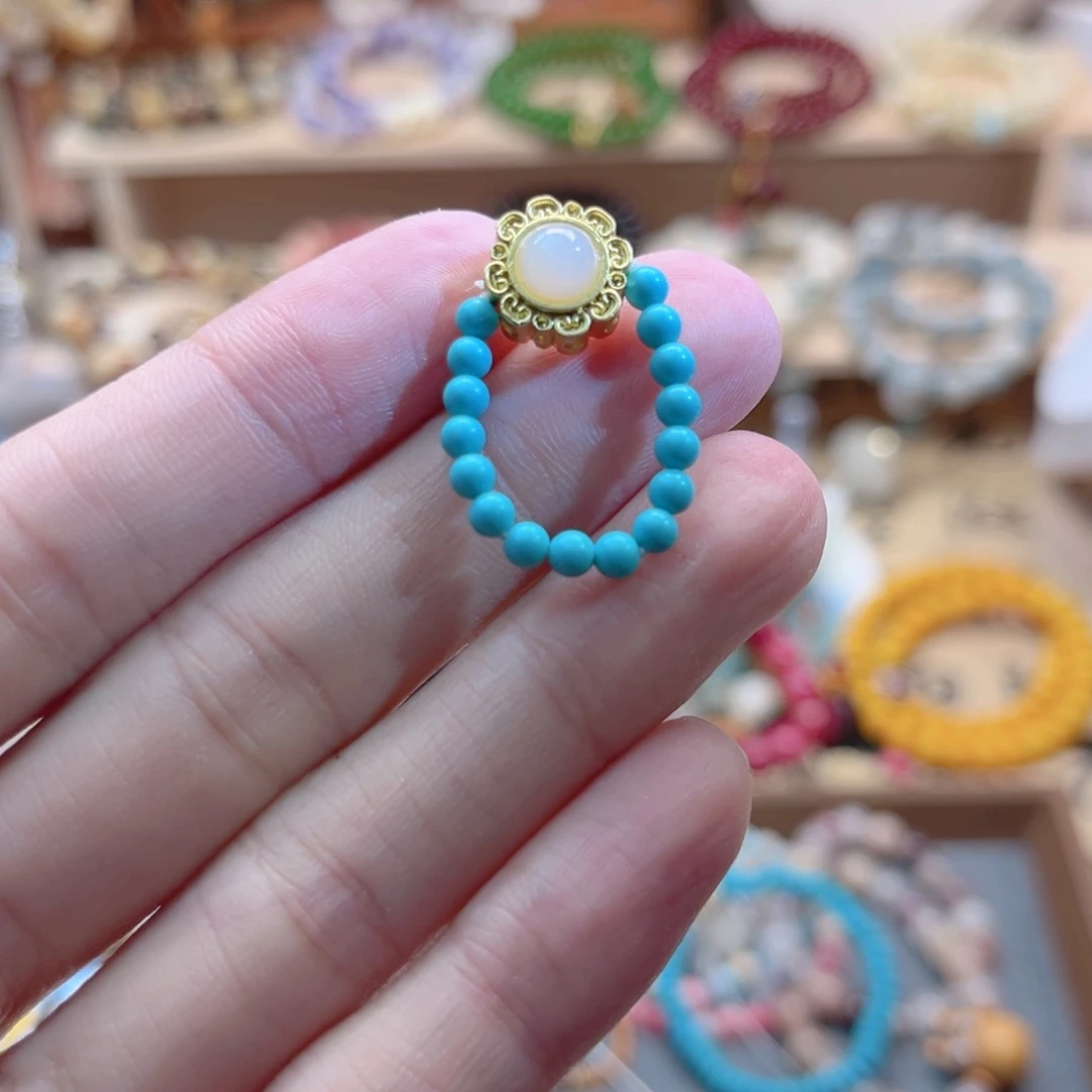 白玉菩提吊坠白玉菩提戒指