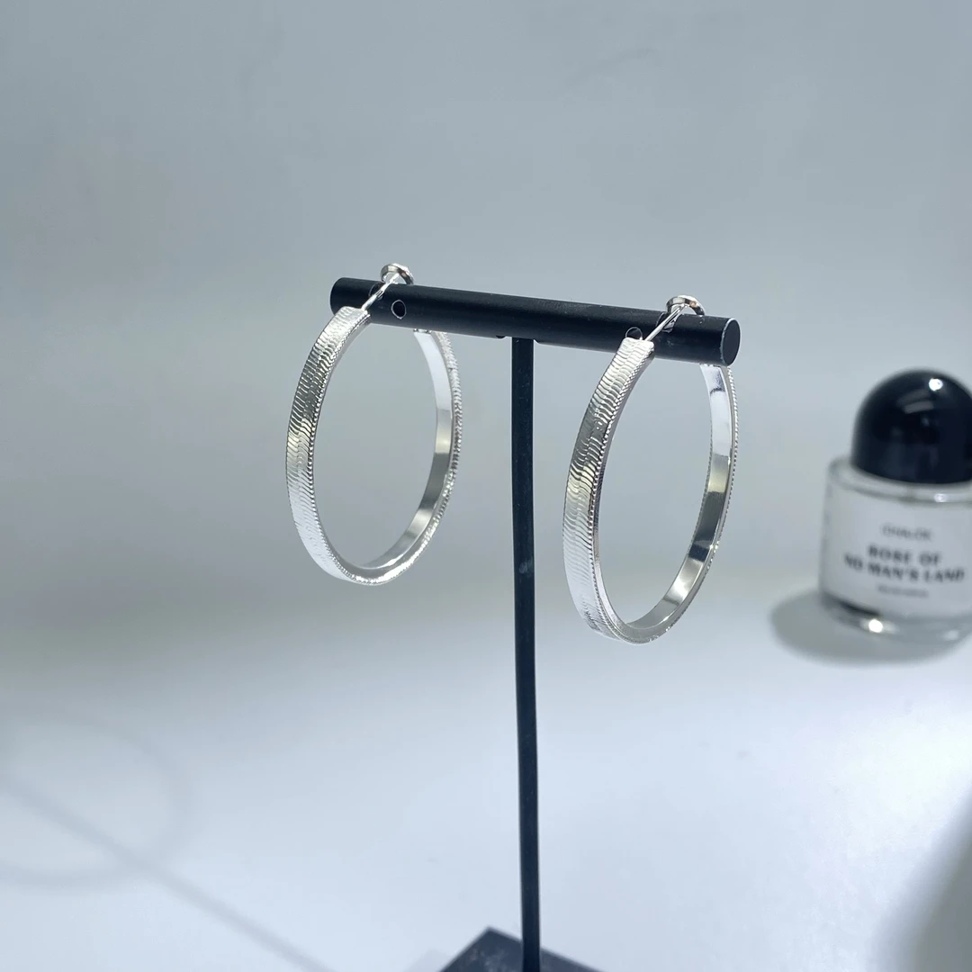 铜合金耳饰 05191欧美气质百搭大圈圈不规则个性耳环