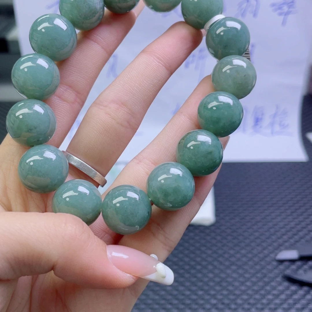 未镶嵌定制翡翠珠串