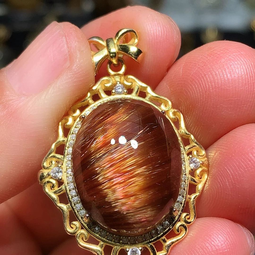 水晶银S925镀金镶嵌珠宝半成品定制款