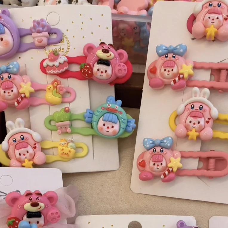 儿童发饰【1-200】按编号下单 可爱甜美卡通糖果色手工DIY制作成品