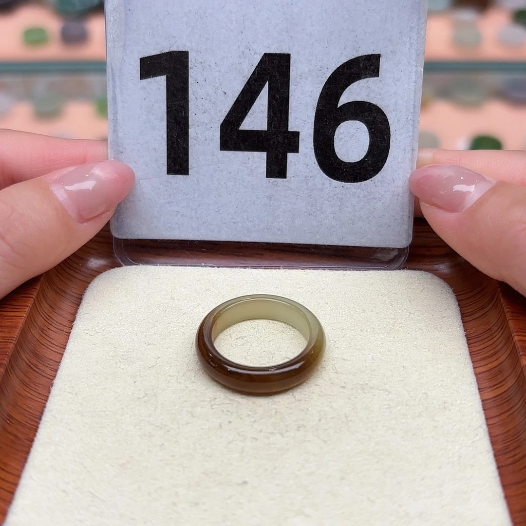 和田玉戒指未镶嵌14码17mm福利