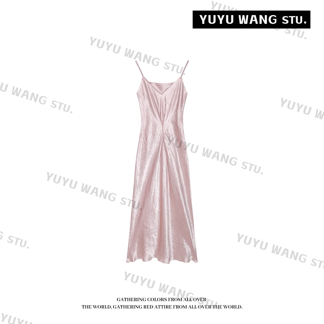 YUYU WANG【夕雾】设计感醋酸连衣裙 RBC2FQ081