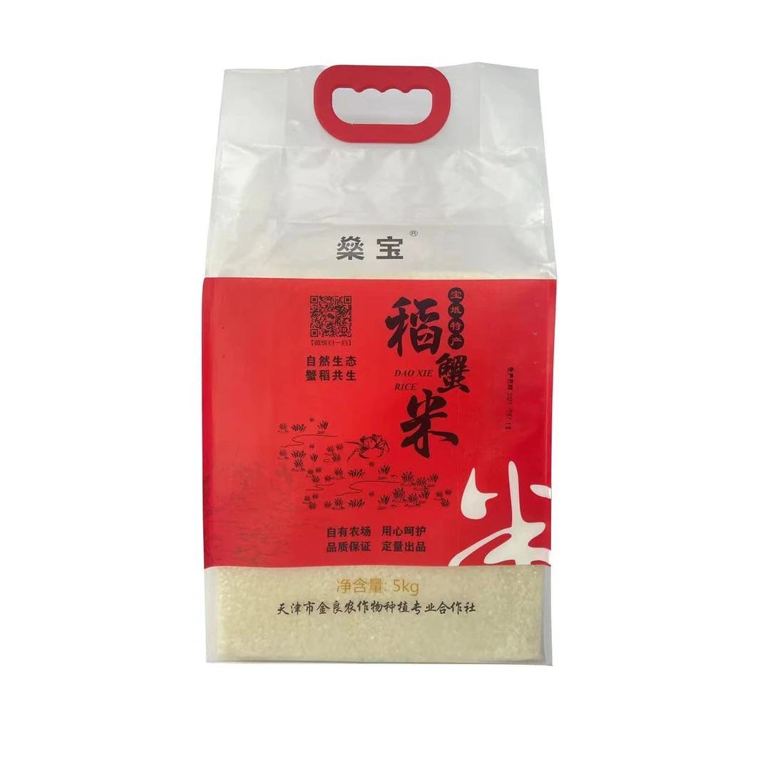 燊宝天津燊宝小站稻稻蟹米金稻919手提装大米10斤现磨当季新米