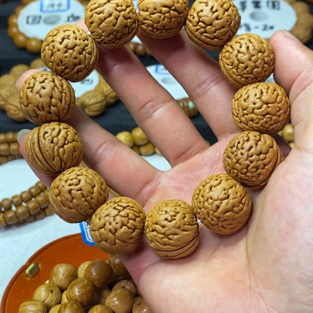 风****桃核吊坠桃核苹果圆福利手串