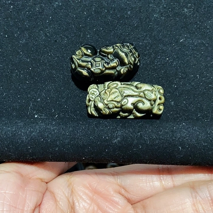 黑曜岩未镶嵌吊坠(不含链)