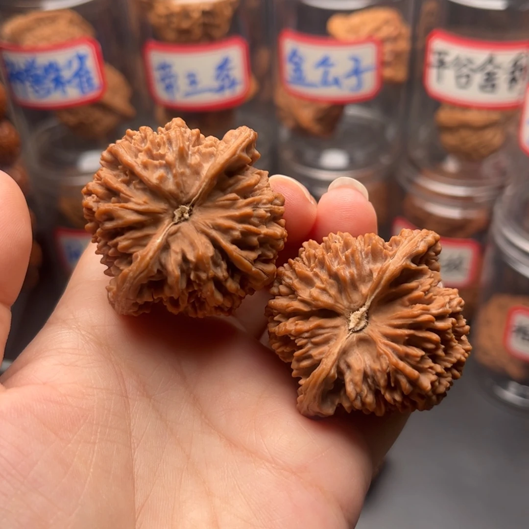 不***遇把件文玩核桃44.5老树满天星