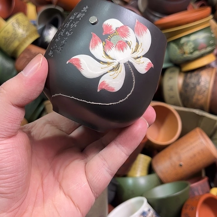 紫砂茶杯全手工紫砂主人杯