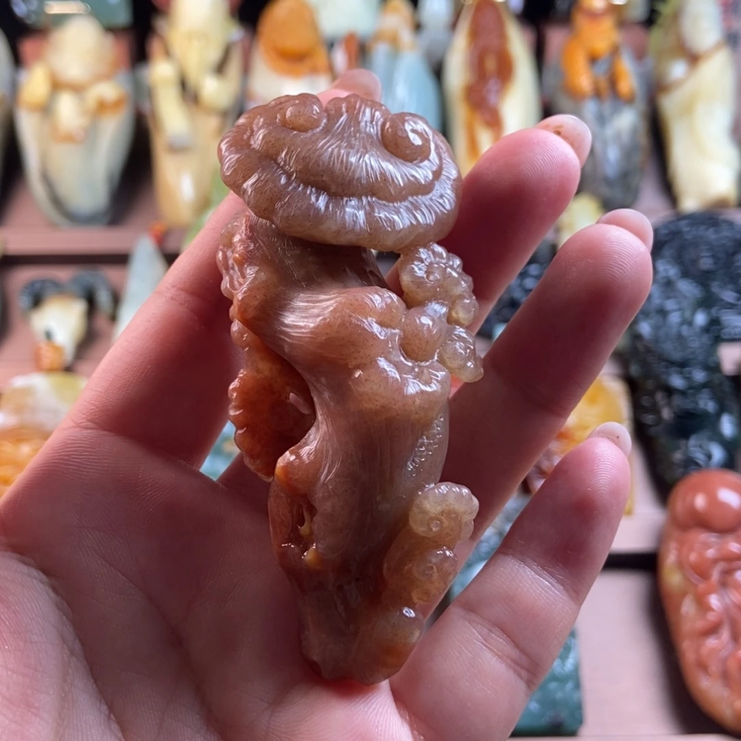 岫玉未镶嵌手把件