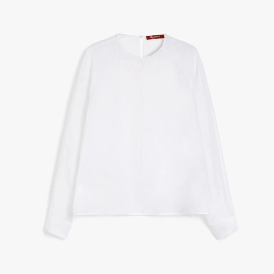 全新未使用 MaxMara Studio 25春夏新款 EDILE  苎麻两件套衬衫