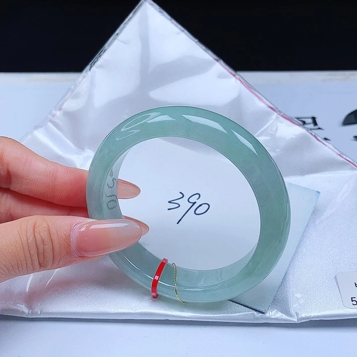 翡翠手镯未镶嵌53正圈