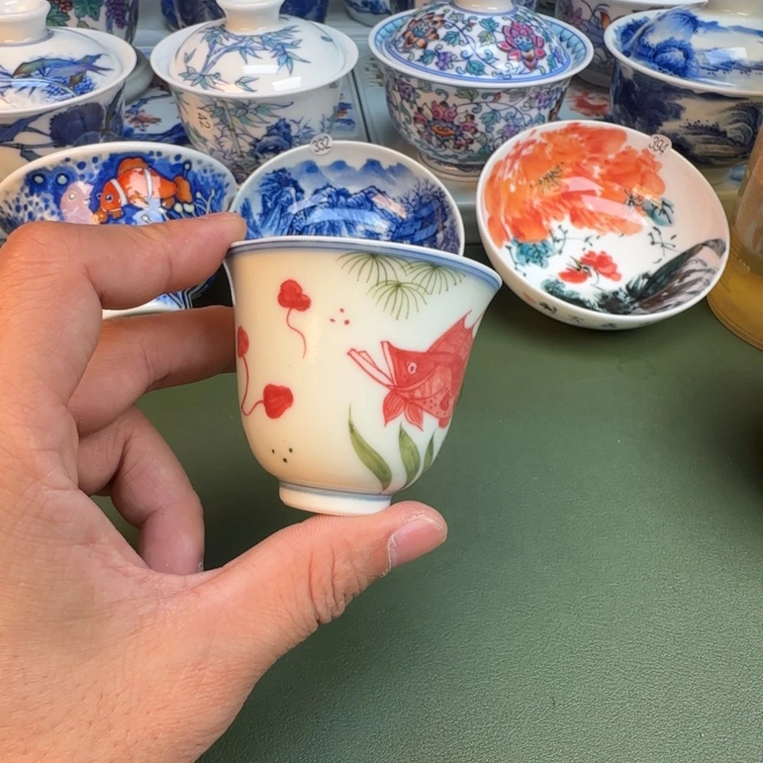 陶纯手工纯手绘茶具334