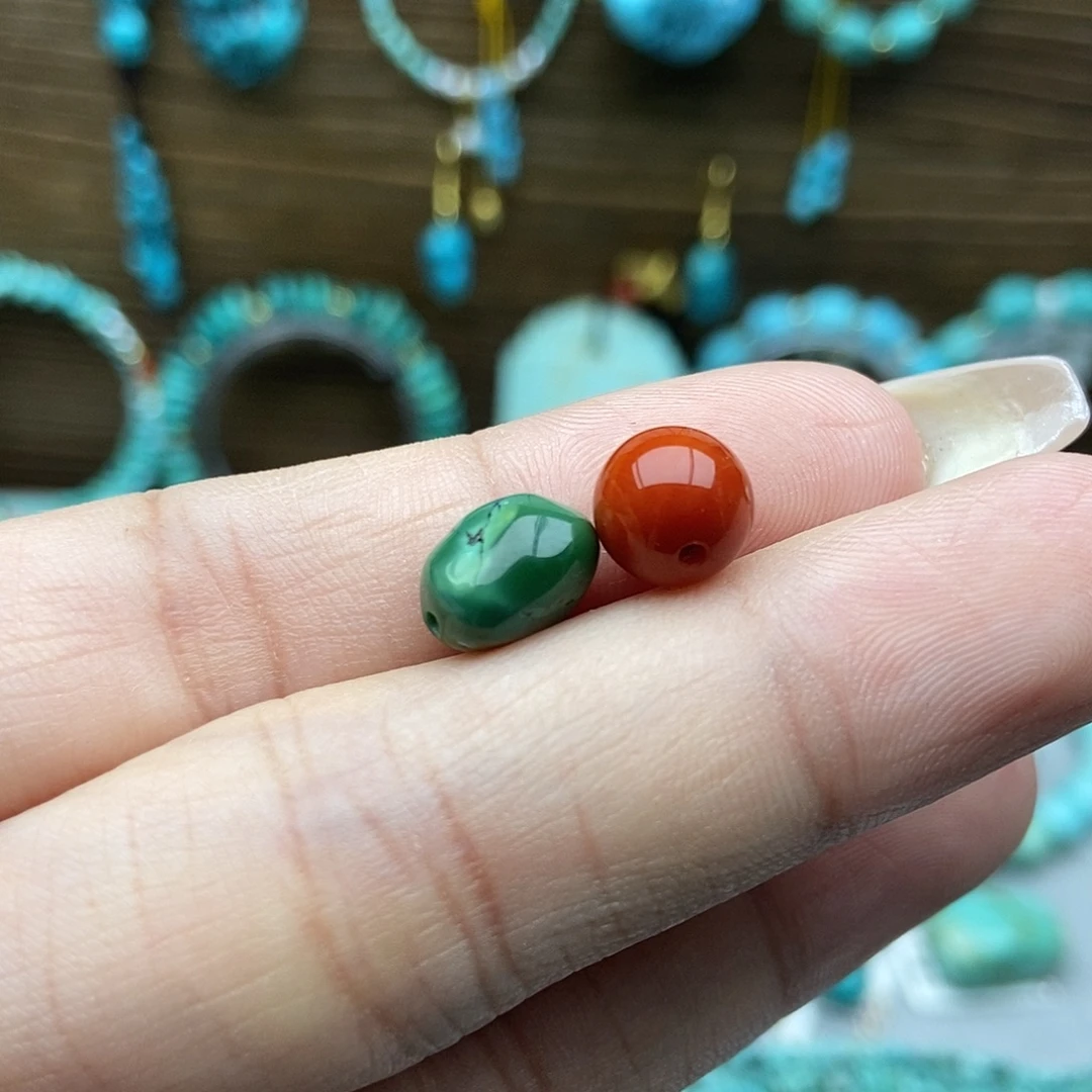 南红玛瑙未镶嵌菜籽糖豆