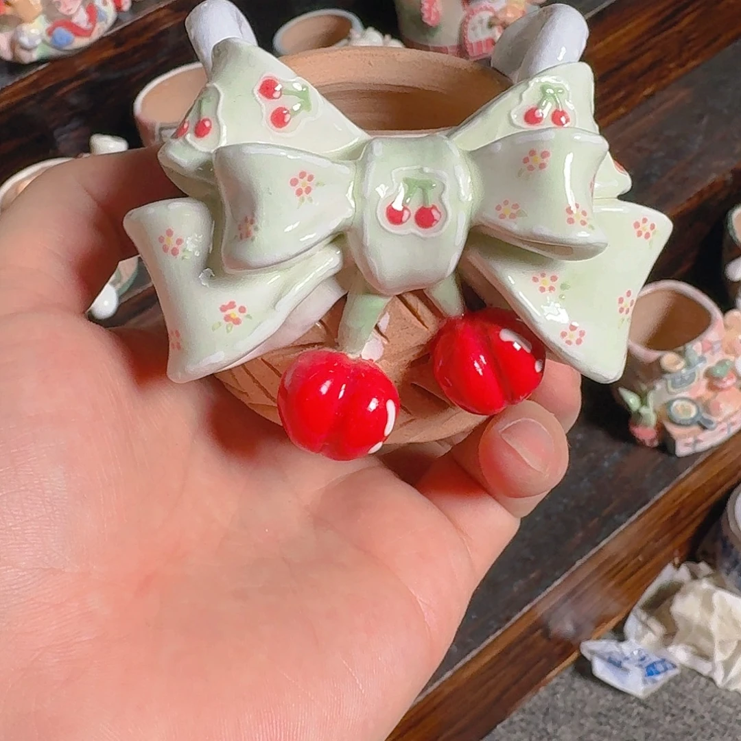 老梧家的手工陶瓷多肉花盆