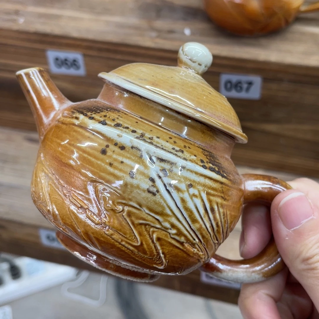 纯手工柴烧茶壶茶具