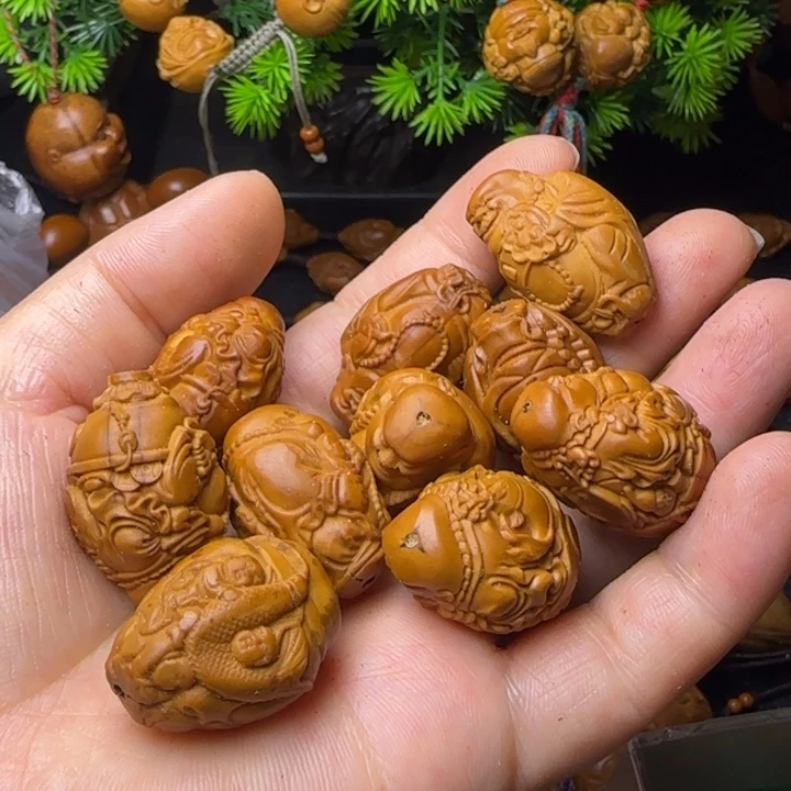 橄榄核雕刻单籽单粒