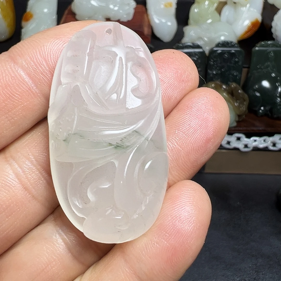 和田玉未镶嵌挂件