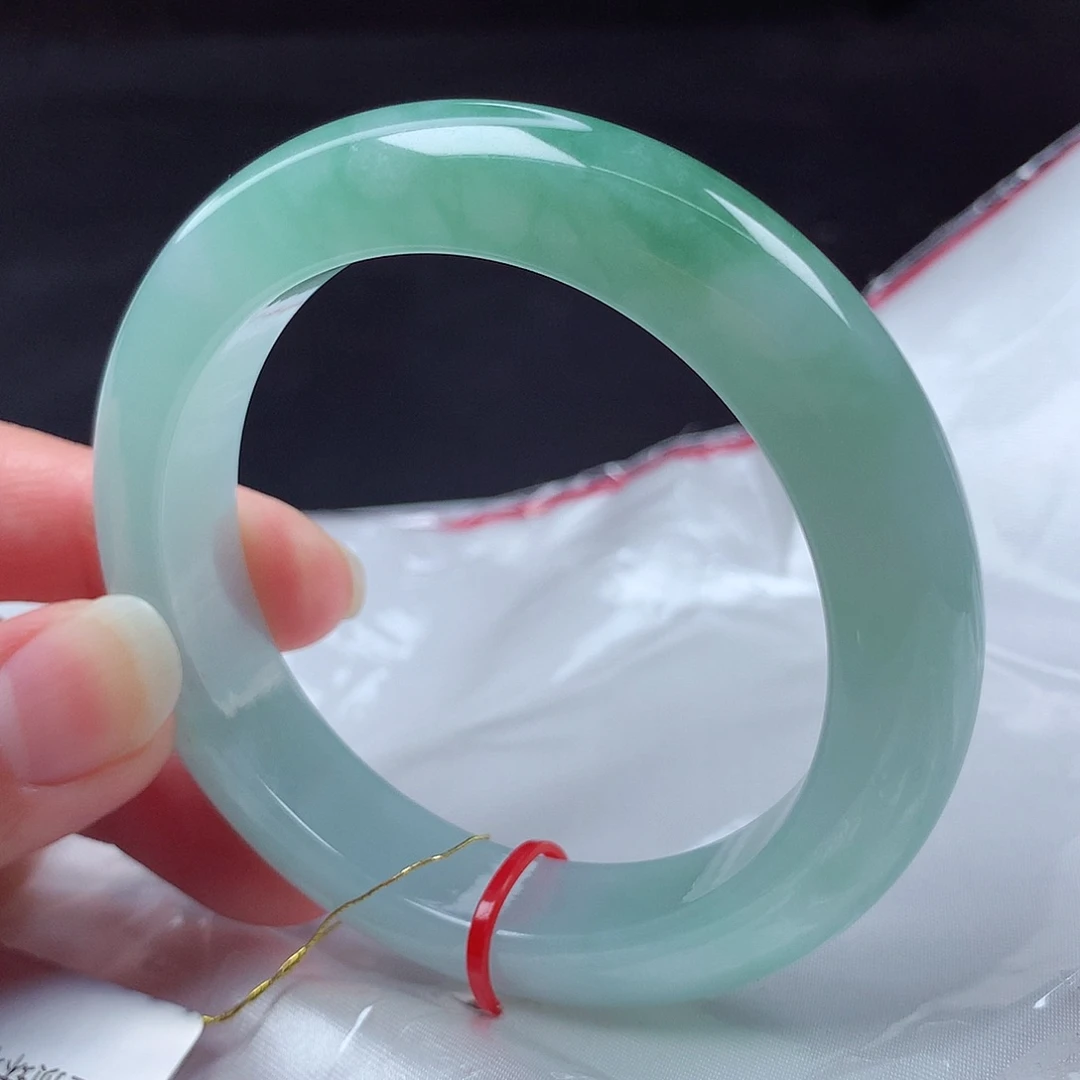 翡翠未镶嵌手镯54圈m112190