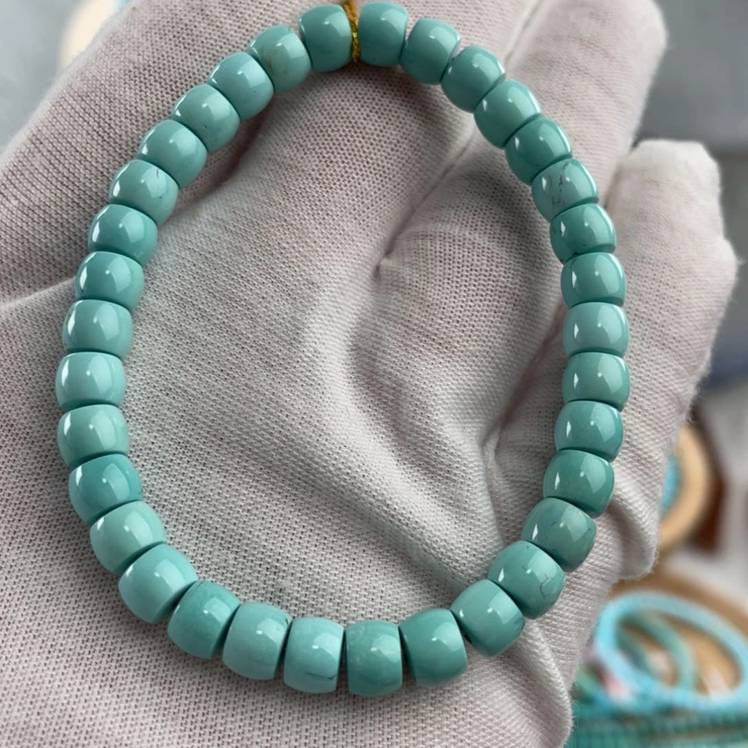 绿松石手链未镶嵌精品直切卡6+