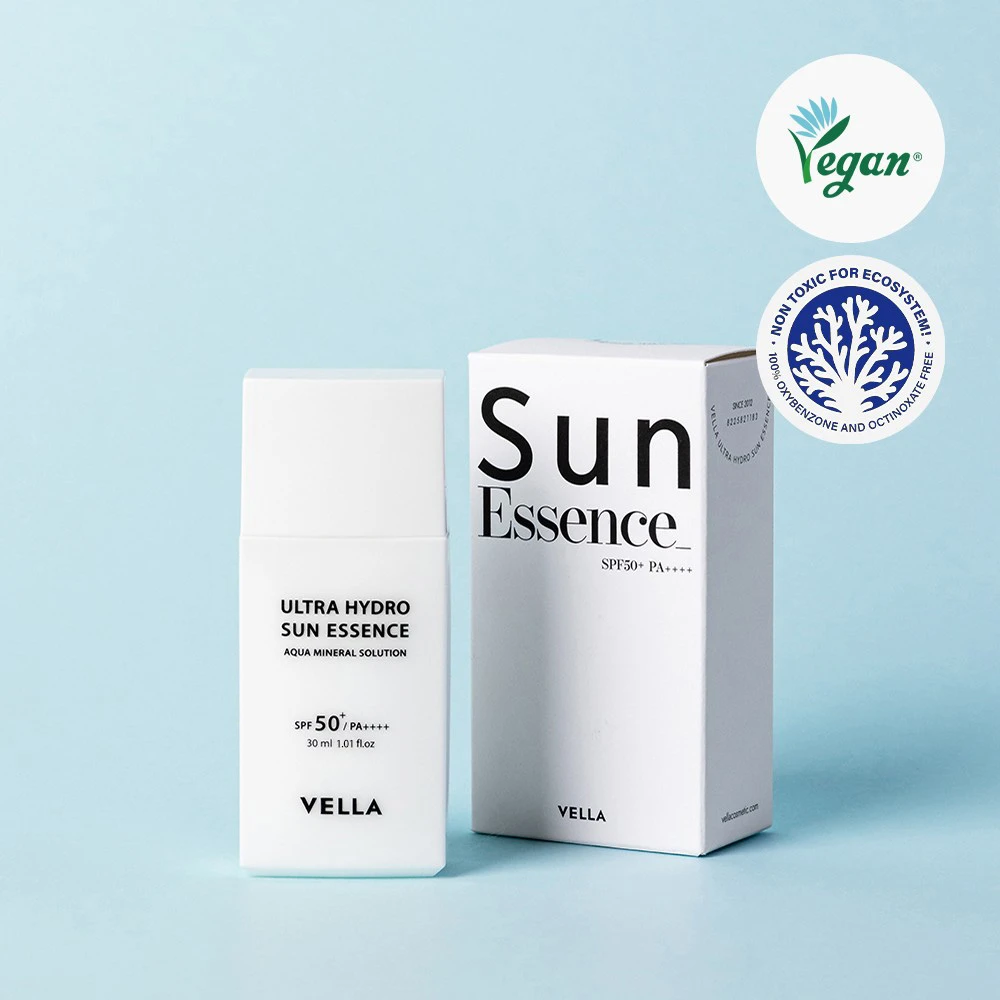 【短视频】VELLA精华美白抗皱水润服帖防晒霜SPF50+