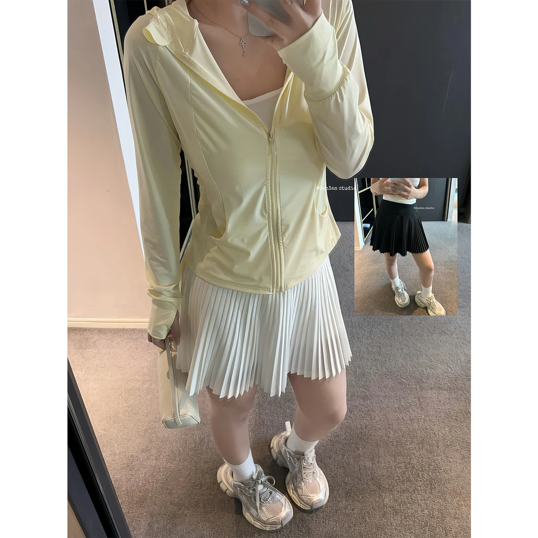 3AN3AN【氧气少女】百褶裙短裙防走光网球裙百搭夏季运动3AND061