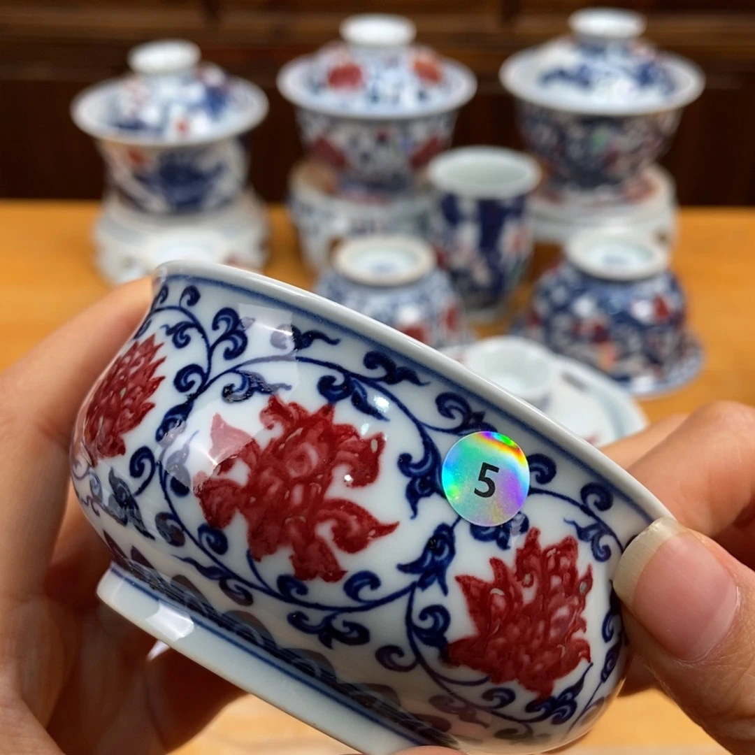 手绘现代茶具非古董