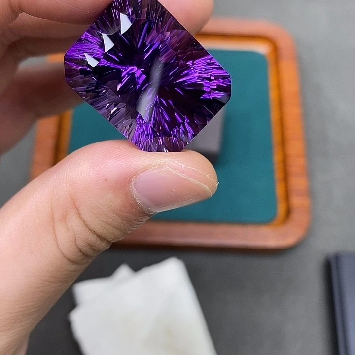 银S925镶嵌珠宝半成品紫晶