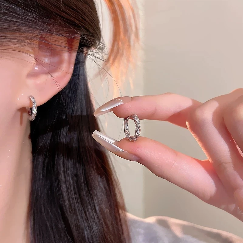 钛钢耳饰 原创设计几何形女日韩百搭法式个性复古气质耳饰6276