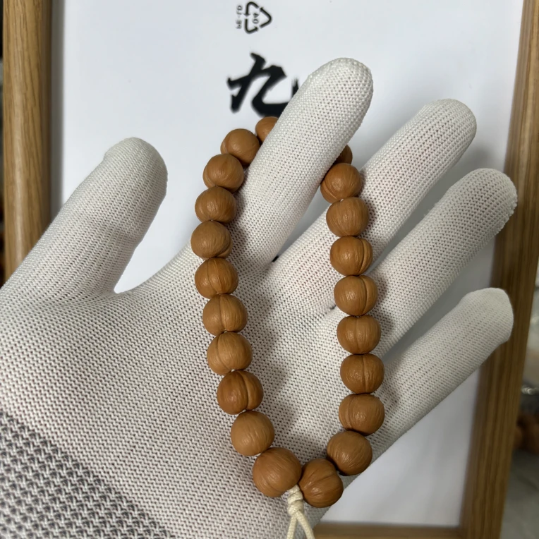 九豪轩出品 猴头核桃雕刻全品小屁桃手串12mm左右