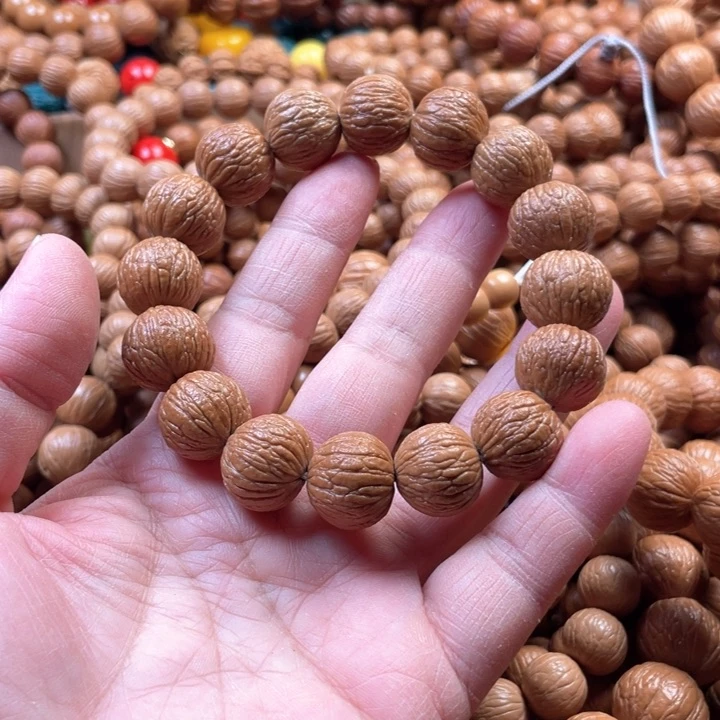 猴头核桃手串麒麟纹风雨1.6