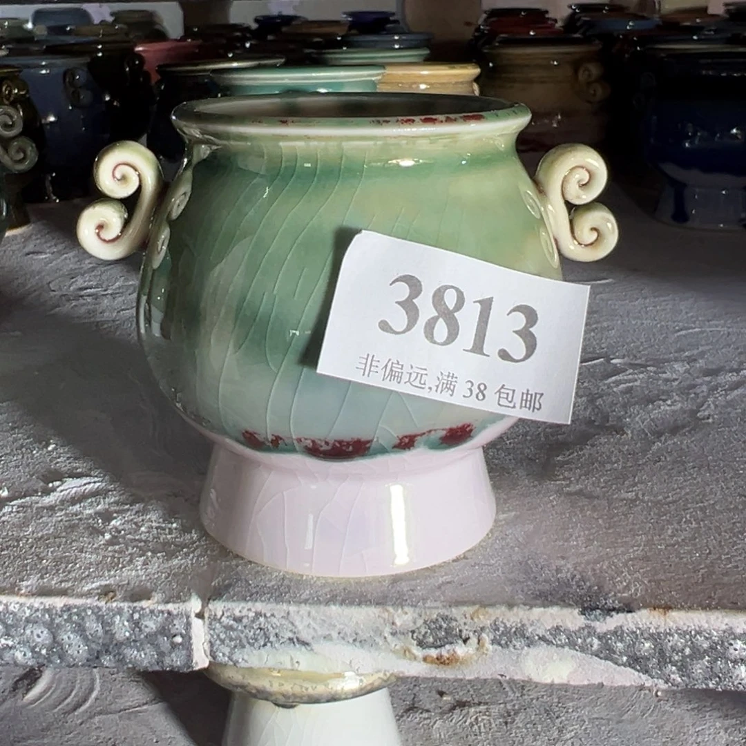 红陶景德镇手工花盆