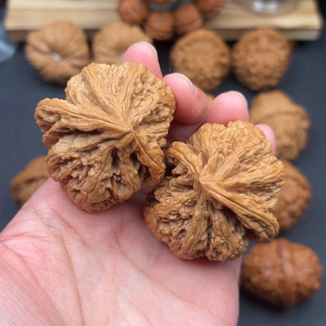 文玩核桃把件粗筋异形