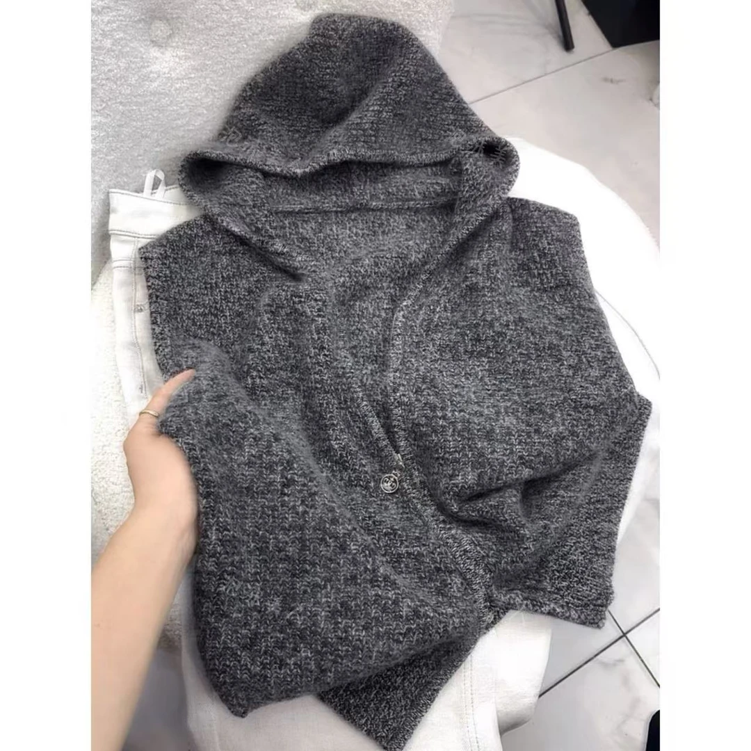 欧灰浣熊马甲」浣熊加绵羊毛！高质感外搭显瘦拉链针织马甲背心开衫