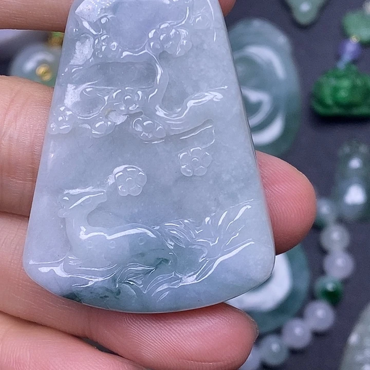 翡翠未镶嵌吊坠(不含链)漏漏漏漏漏