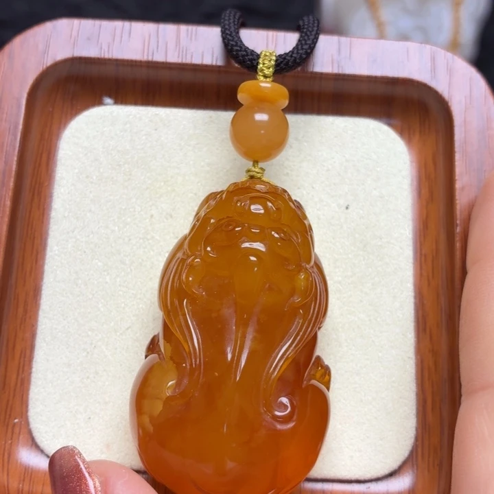 蜜蜡未镶嵌颈饰项链