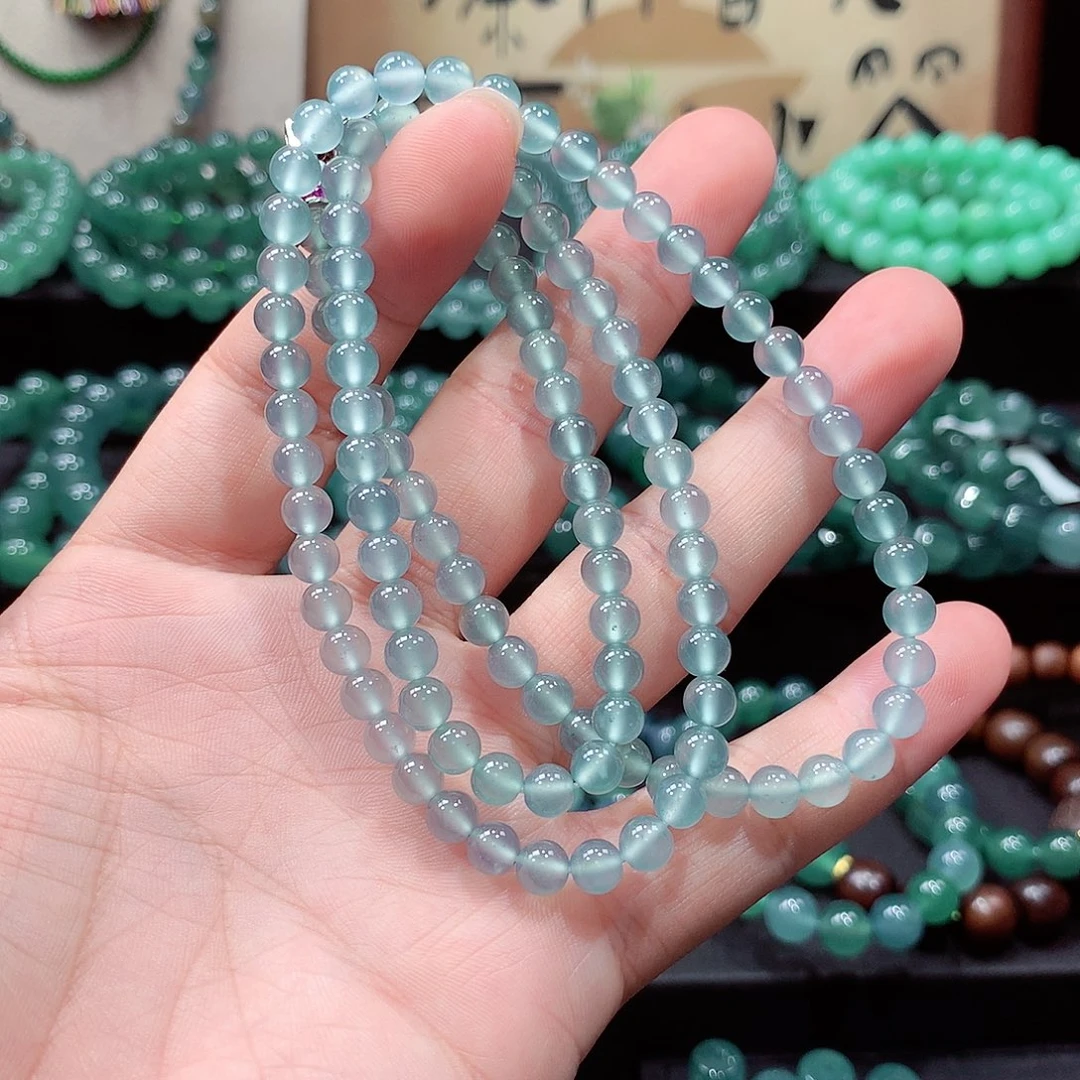 瓷***器翡翠未镶嵌手链卡5.8